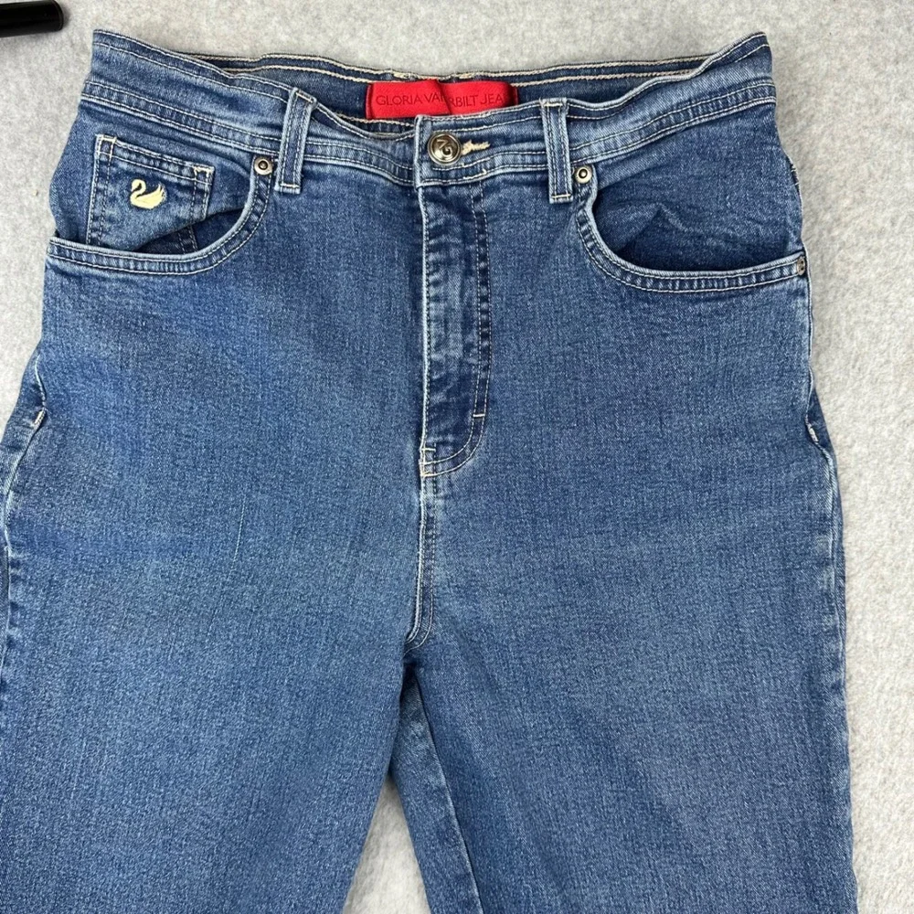 Gloria Vanderbilt Amanda High Rise Tapered Leg Jeans Blue Medium Wash Size‎ 8